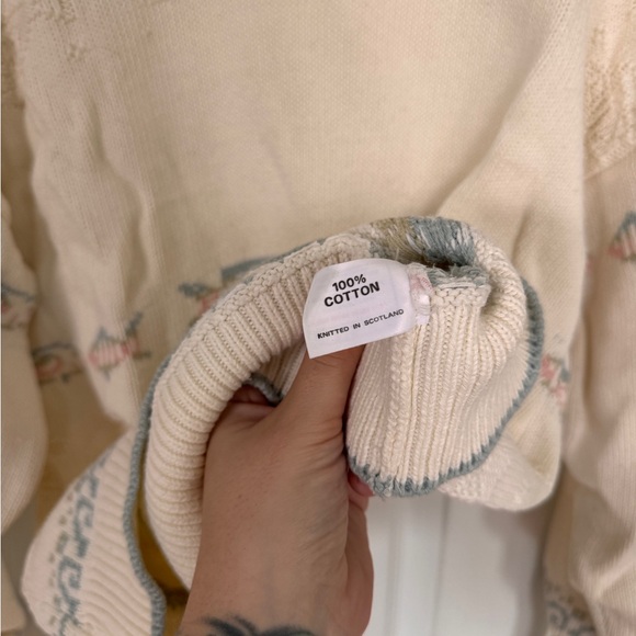 Vintage 80s/90s Fish Knit Sweater - Made in Scotland - Picture 7 of 7